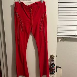 Cute RED flare jeans